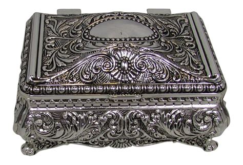 silver and gold jewelry box